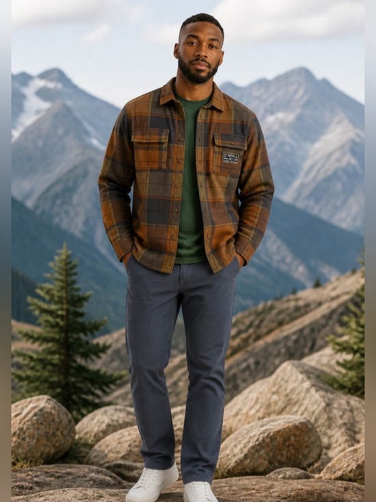 O'Neill Other - O'Neill Men's Redmond High Pile Lined Plaid Shirt Jacket NWT